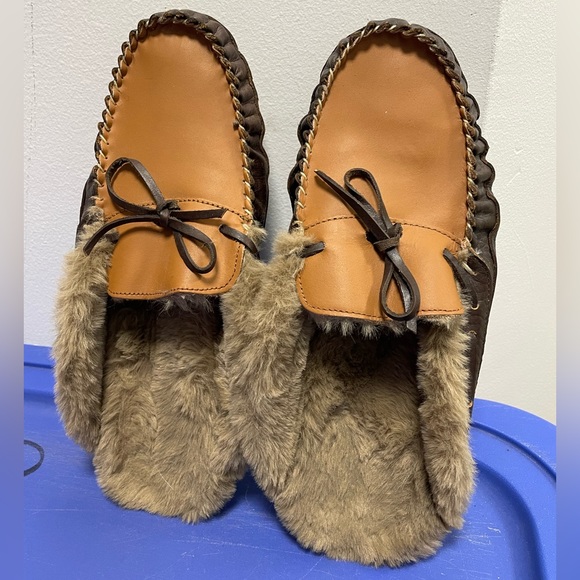 Bespoke Post Mens Hibernate Leather Mule Slipper Warm Lining Size 9 - Picture 7 of 10